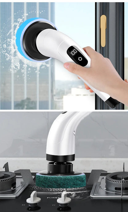 Cordless Household Spin Scrubber Kitchen Gadgets Hair Brushes Bathroom Broom Toilet  Multipurpose Cleaning Brush  Electric Mops