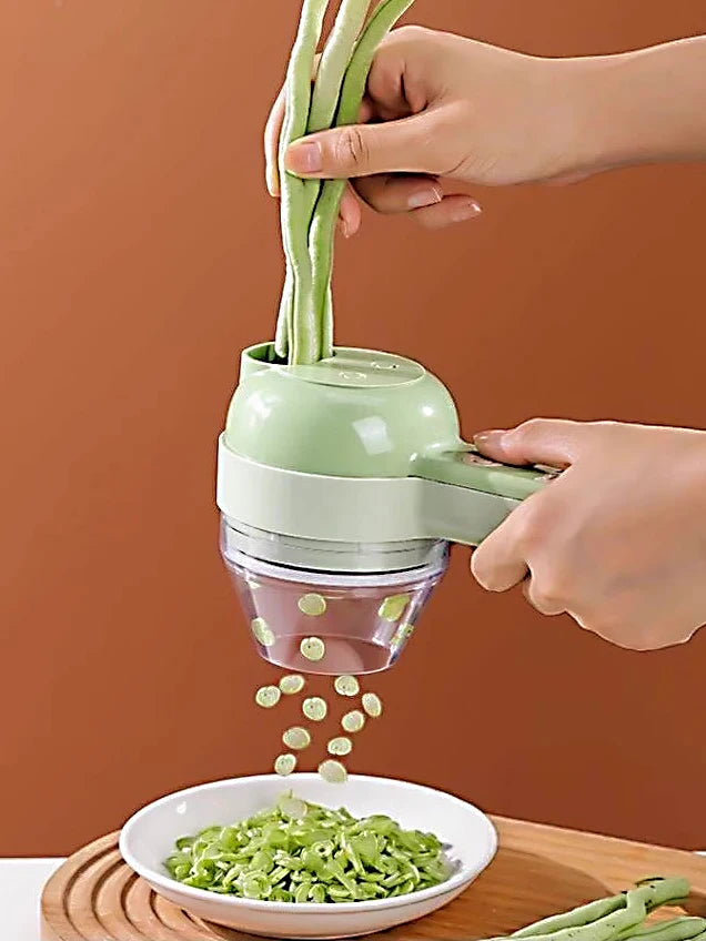 5 in 1 Electric Vegetable Cutter Set  Portable, Rechargeable, Wireless Food Processor & Chopper Machine for Pepper, Garlic& Meat