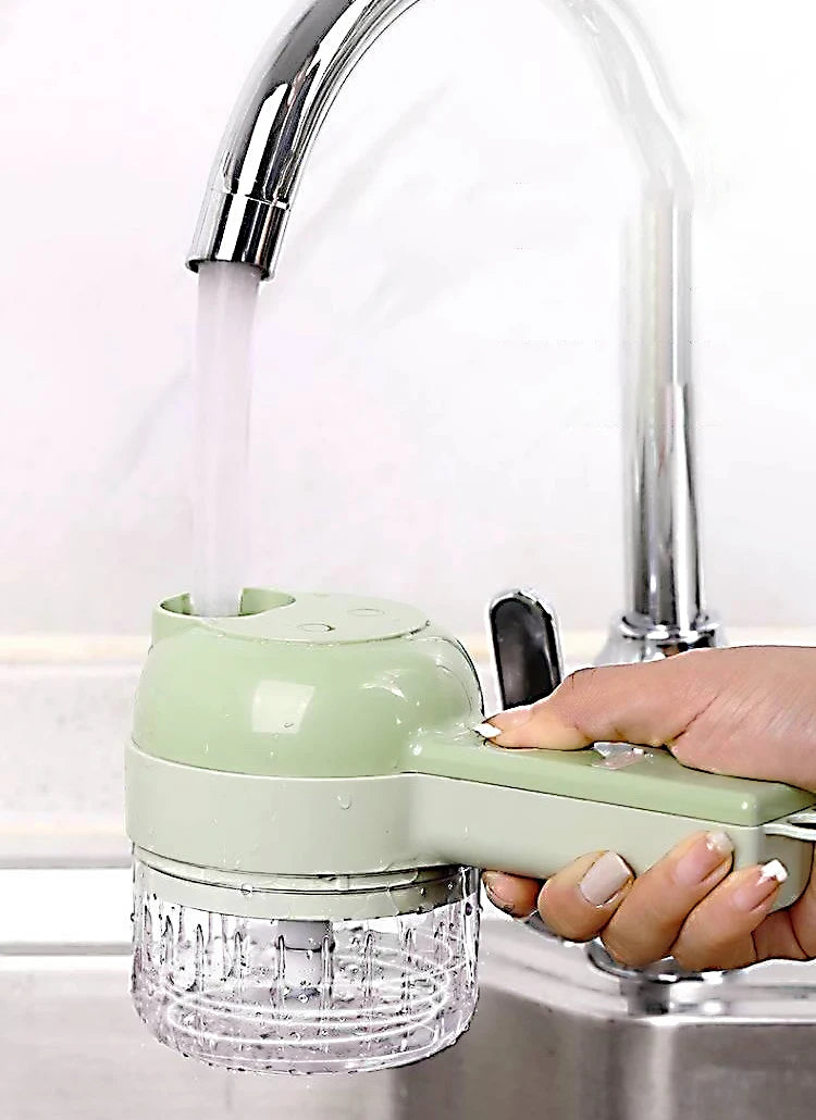 5 in 1 Electric Vegetable Cutter Set  Portable, Rechargeable, Wireless Food Processor & Chopper Machine for Pepper, Garlic& Meat