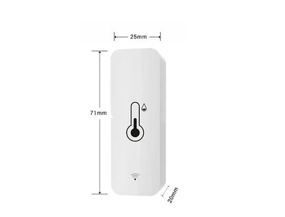 ZigBee 3.0 Smart Temperature And Humidity Sensor Tuya WiFi Indoor Hygrometer APP Monitor Real-time Updates APP Amart Home Alexa
