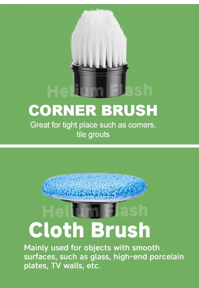 Cordless Household Spin Scrubber Kitchen Gadgets Hair Brushes Bathroom Broom Toilet  Multipurpose Cleaning Brush  Electric Mops