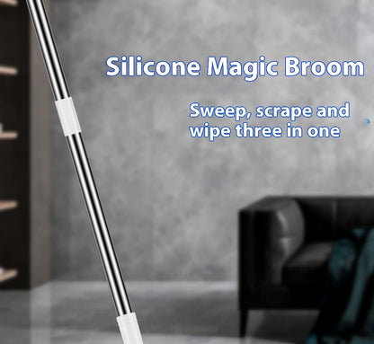 Silicone Scraper Broom Magic Wiper High Place Glass Wiper Floor Mop Household Splicing Cleaning Broom Bathroom Sweeping Water