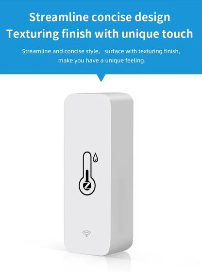 ZigBee 3.0 Smart Temperature And Humidity Sensor Tuya WiFi Indoor Hygrometer APP Monitor Real-time Updates APP Amart Home Alexa