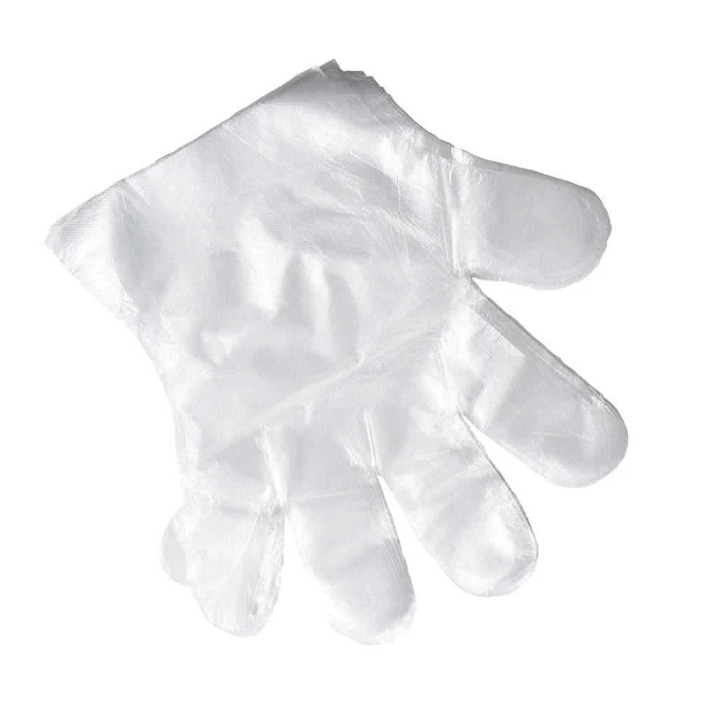 100/200Pcs Disposable Gloves Plastic Gloves Transparent Eco-Friendly Cleaning Gloves for DIY Cooking Kitchen Accessories
