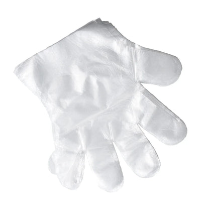 100/200Pcs Disposable Gloves Plastic Gloves Transparent Eco-Friendly Cleaning Gloves for DIY Cooking Kitchen Accessories