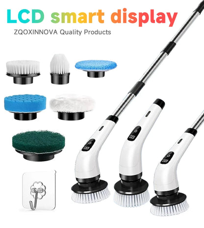 Cordless Household Spin Scrubber Kitchen Gadgets Hair Brushes Bathroom Broom Toilet  Multipurpose Cleaning Brush  Electric Mops